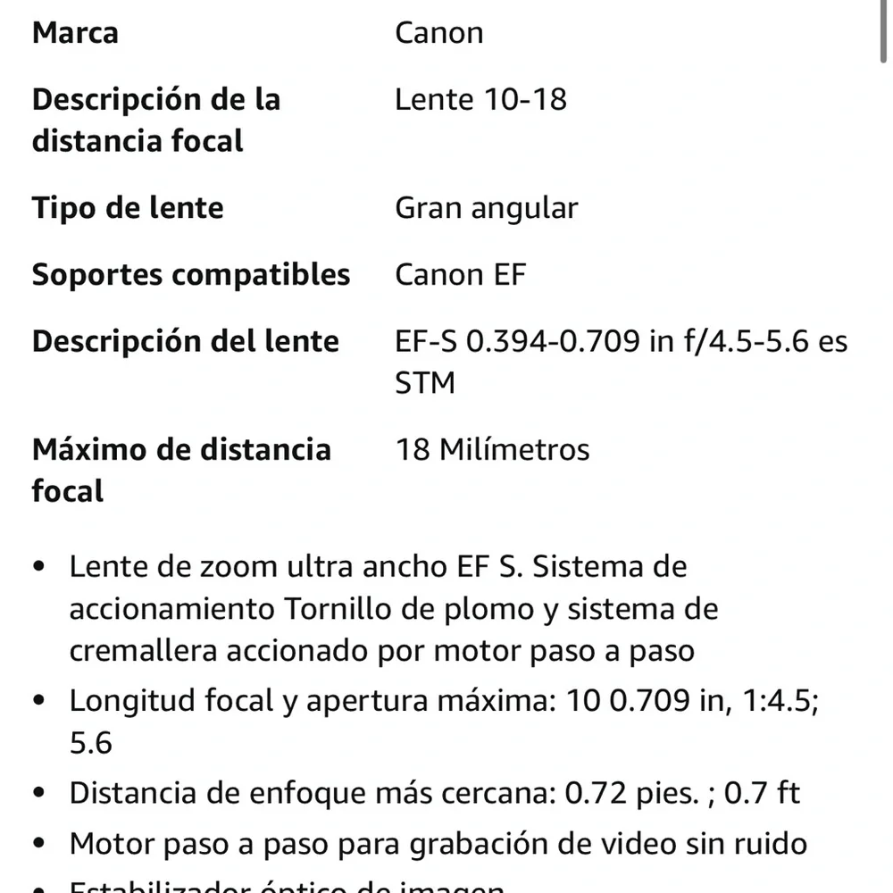 Canon Black Professional Camera Lens